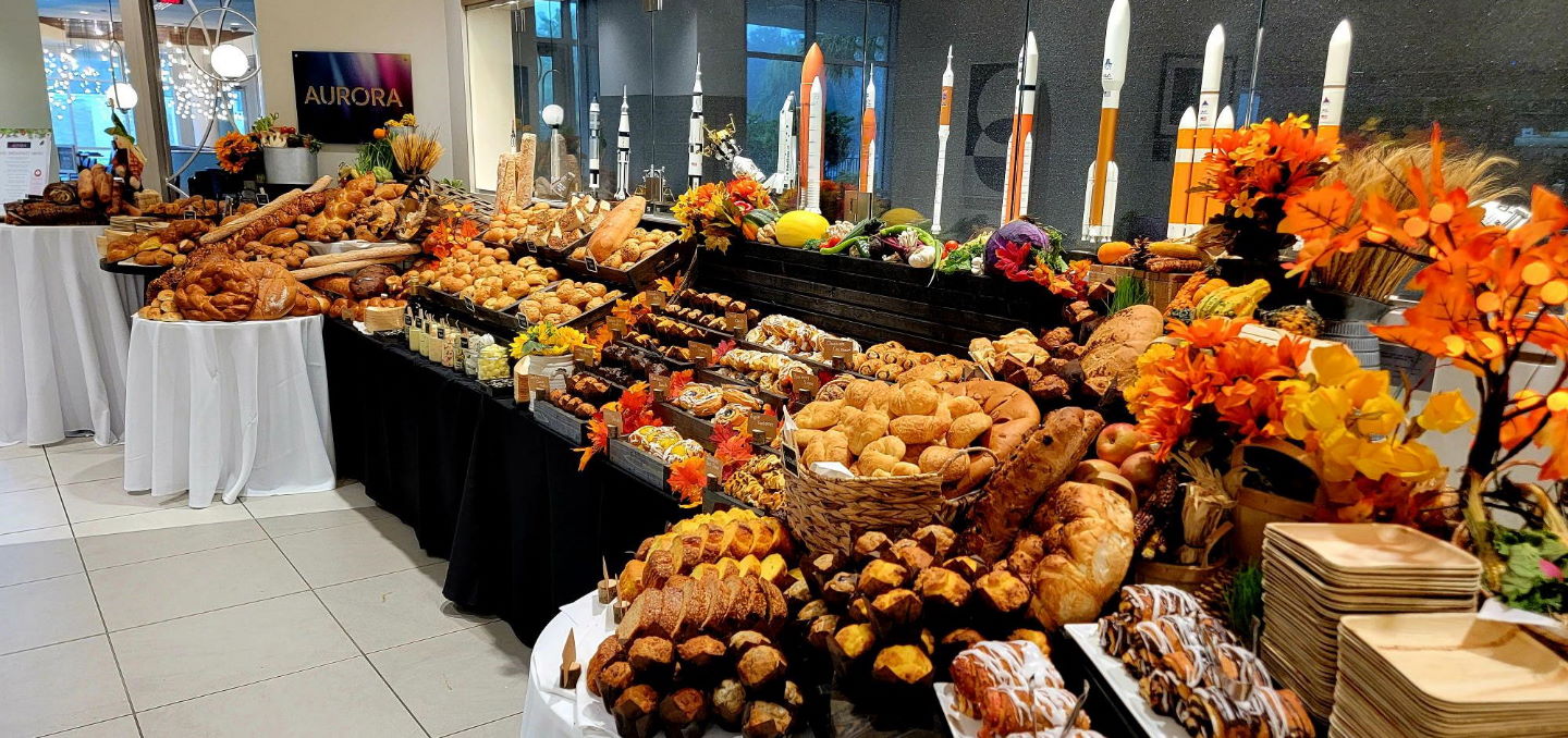 Thanksgiving buffet at the Aurora at the Celeste Hotel