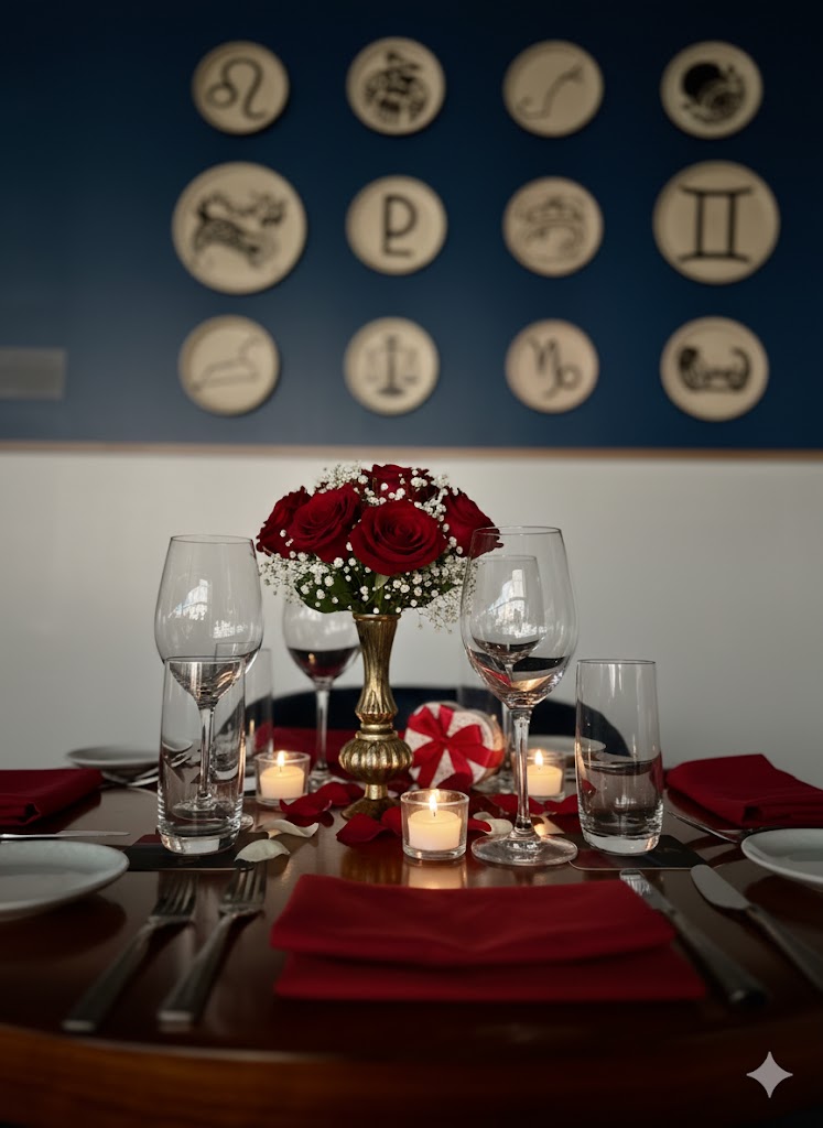 Romantic Table Setting at the Aurora Restaurant